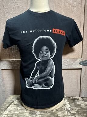 Biggie Smalls black T-Shirt Size Medium rap hip hop shirt new york city